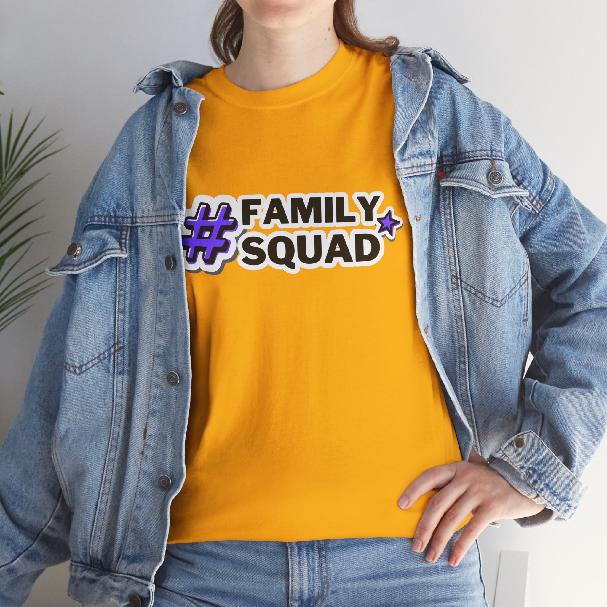Family Squad T-Shirt — #FamilySquad Graphic Tee for Matching Family Outfits