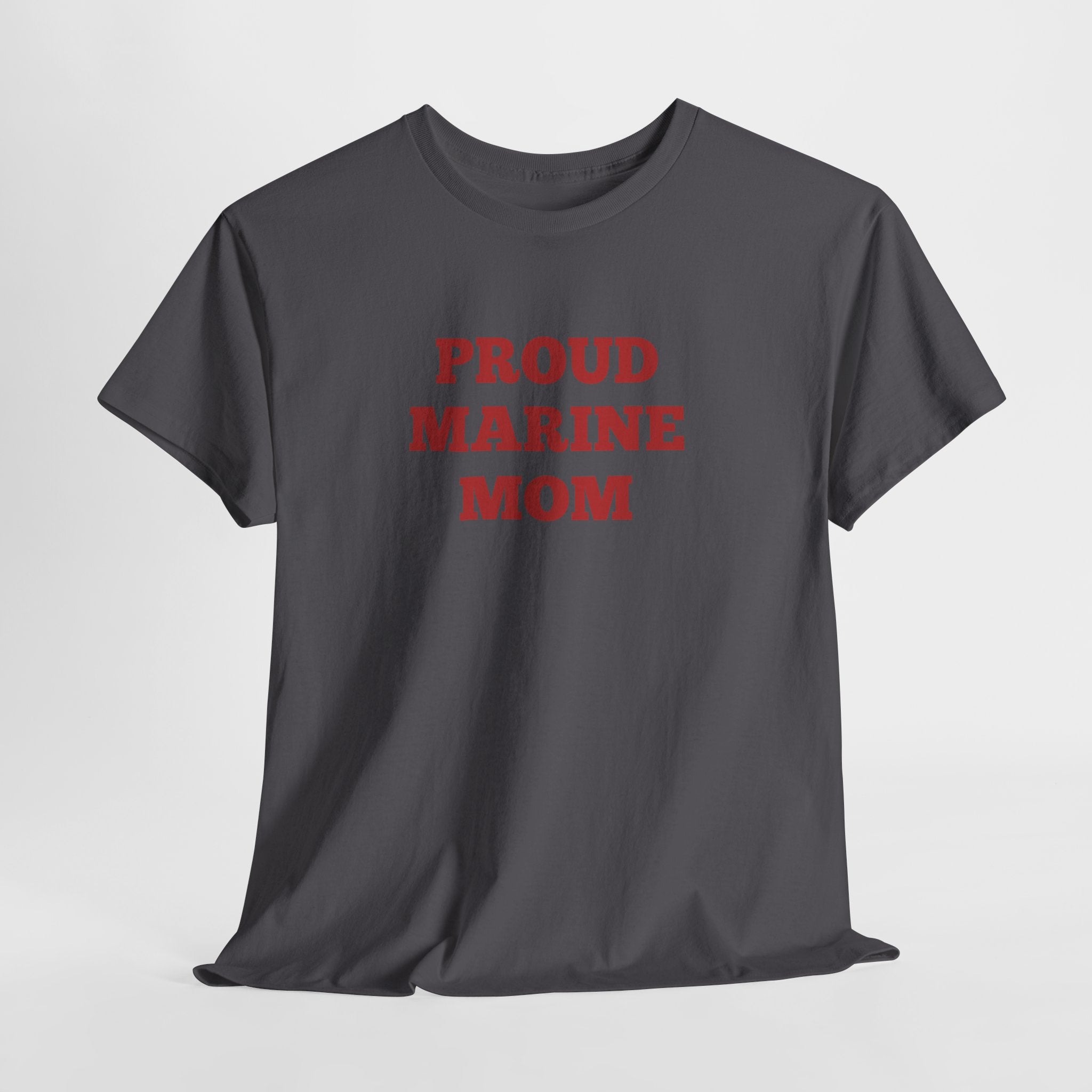 Proud Coast Guard Mom T-Shirt — Military Mom Gift, Blue Text Tee