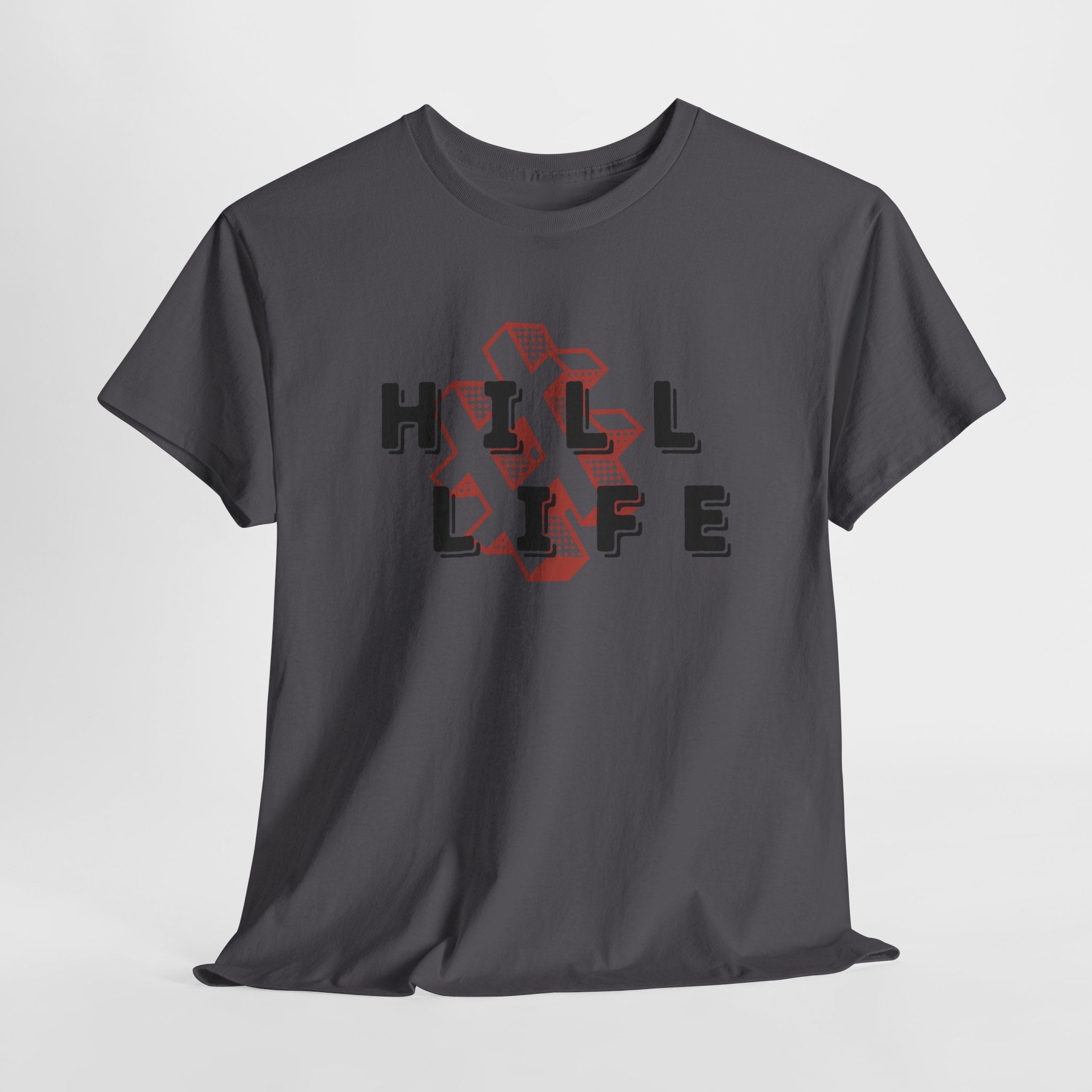 Hill Life T‑Shirt — Retro Geo Cross Graphic Tee
