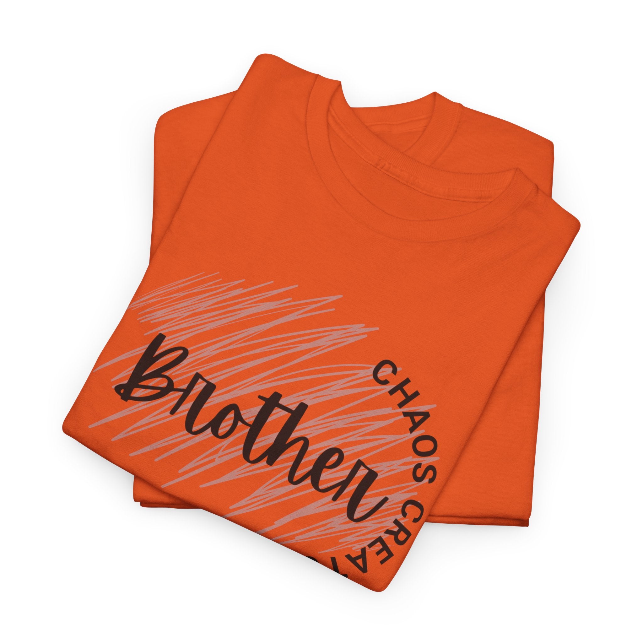 Brother Script Tee — 'Chaos Creator' Graphic Shirt for Siblings