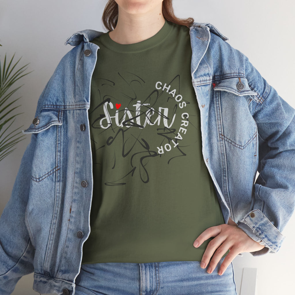 Sister Tee — 'Chaos Creator' Lightweight Sister Graphic T-Shirt