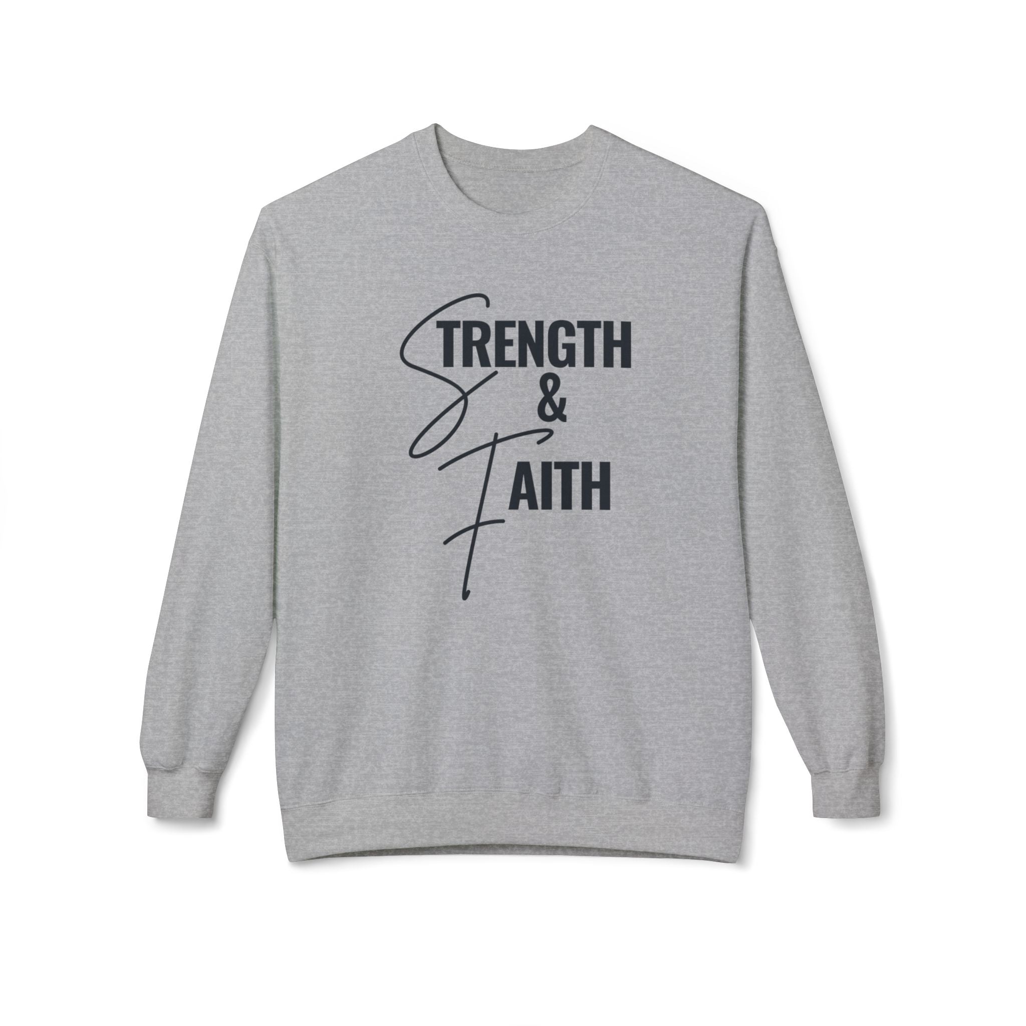 "Strength" Crewneck Sweatshirt — Minimal Inspirational Pullover