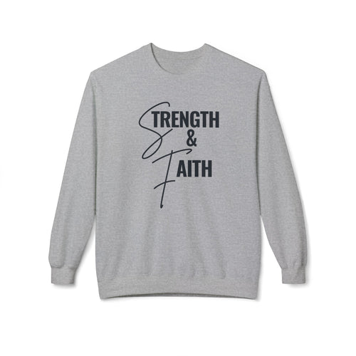 "Strength" Crewneck Sweatshirt — Minimal Inspirational Pullover