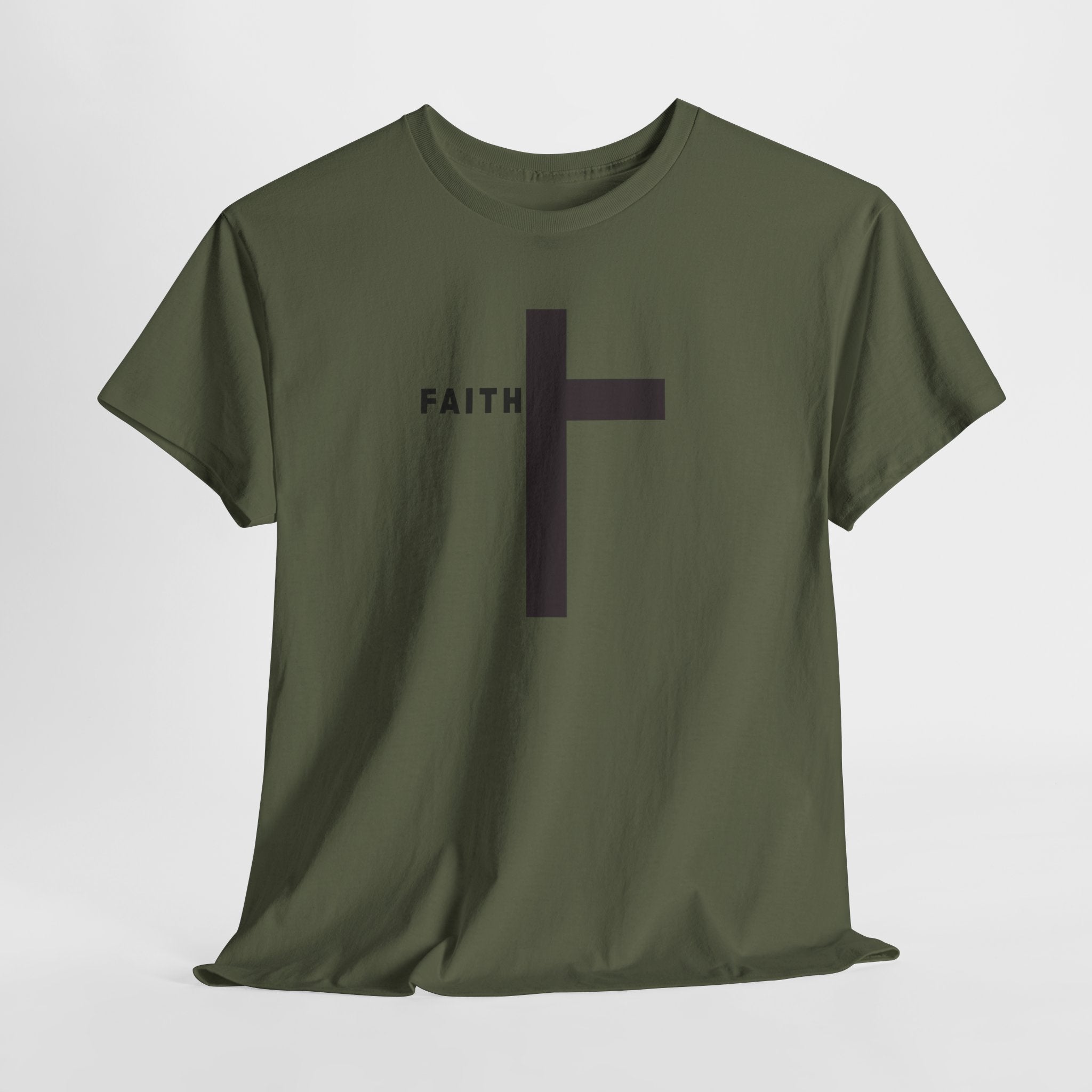 Faith Cross T‑Shirt — Minimal Christian Tee