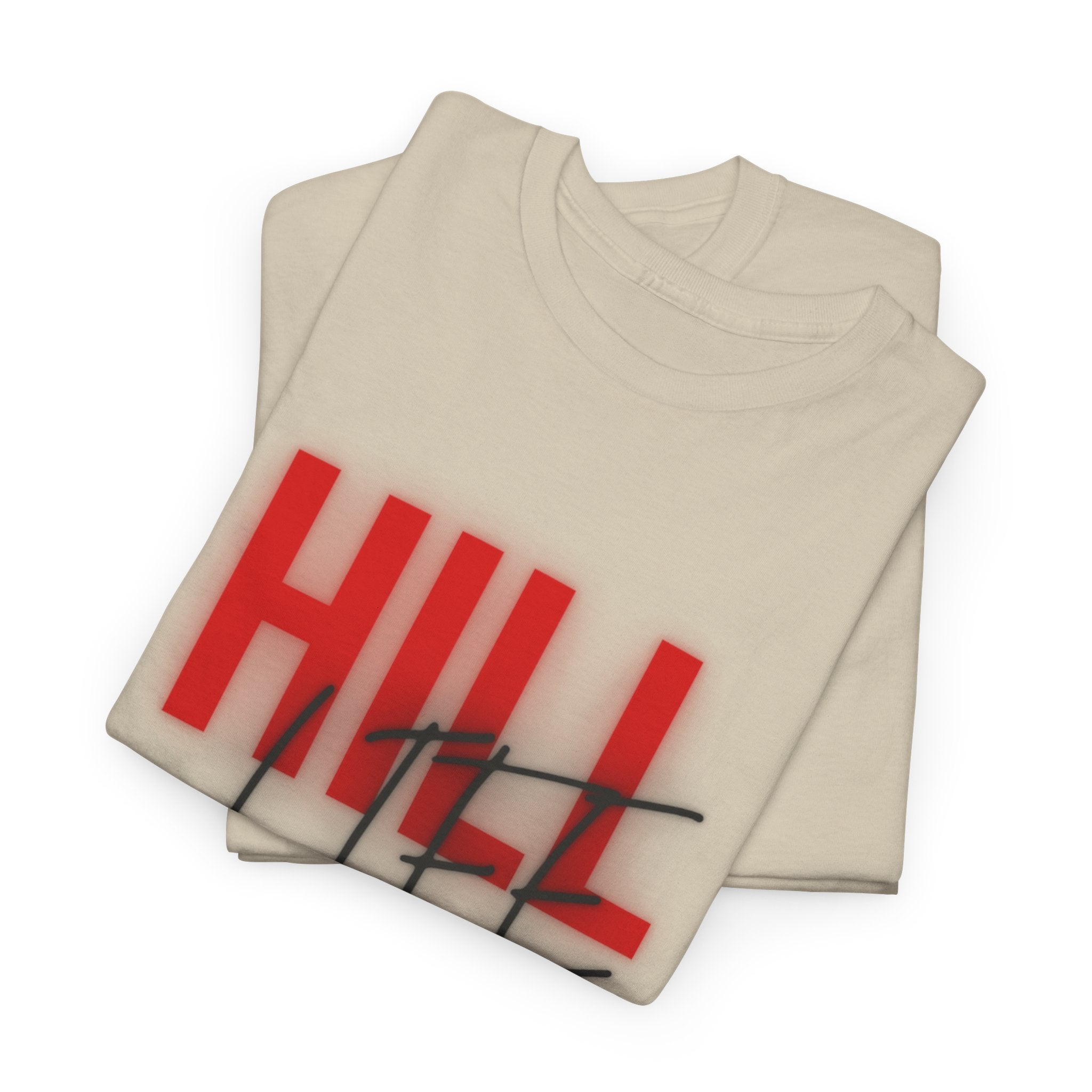 Hill Life Tee — Red Gradient Graphic T-Shirt