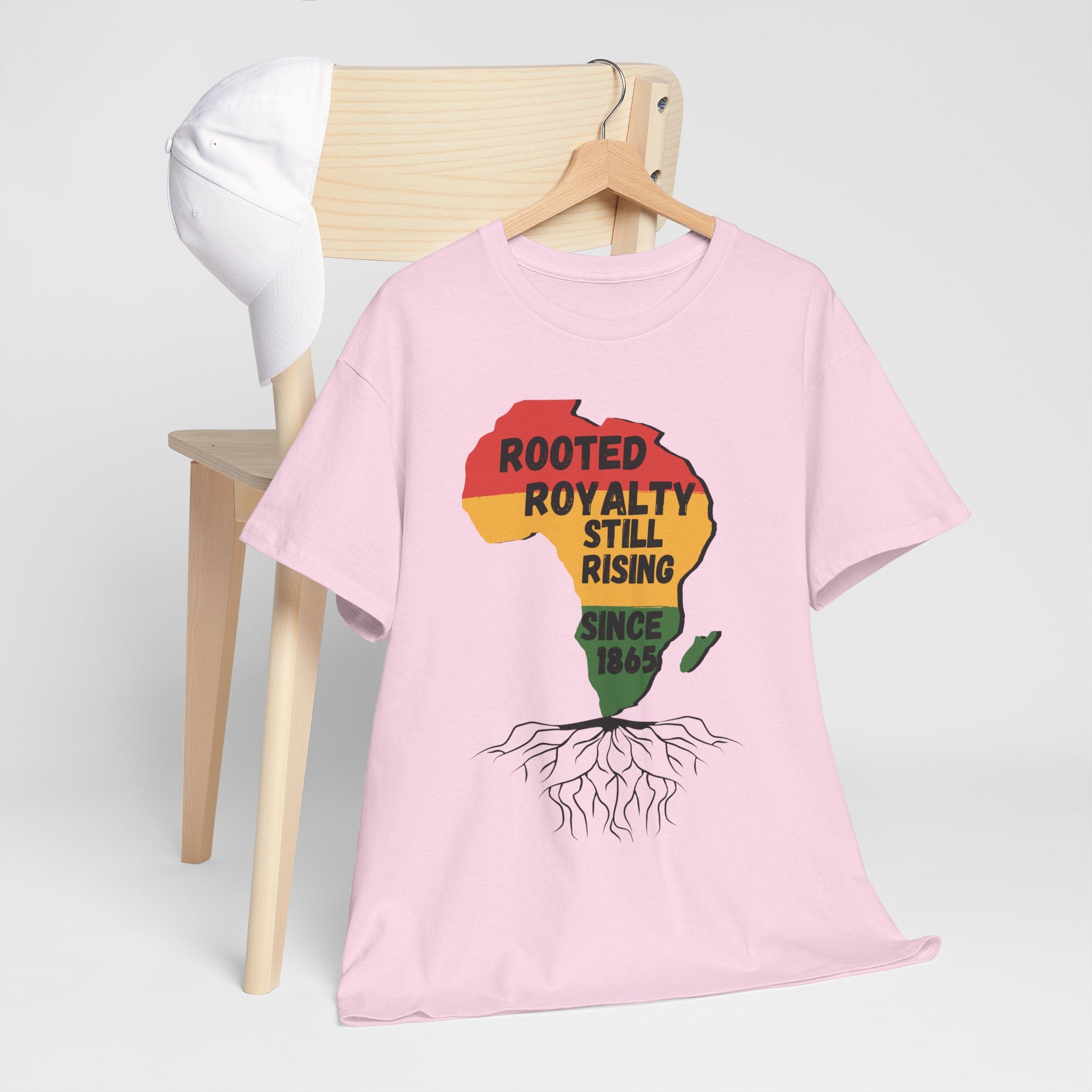 Africa Roots T-Shirt — "Rooted Royalty Still Rising Since 1865" Afrocentric Pride Tee