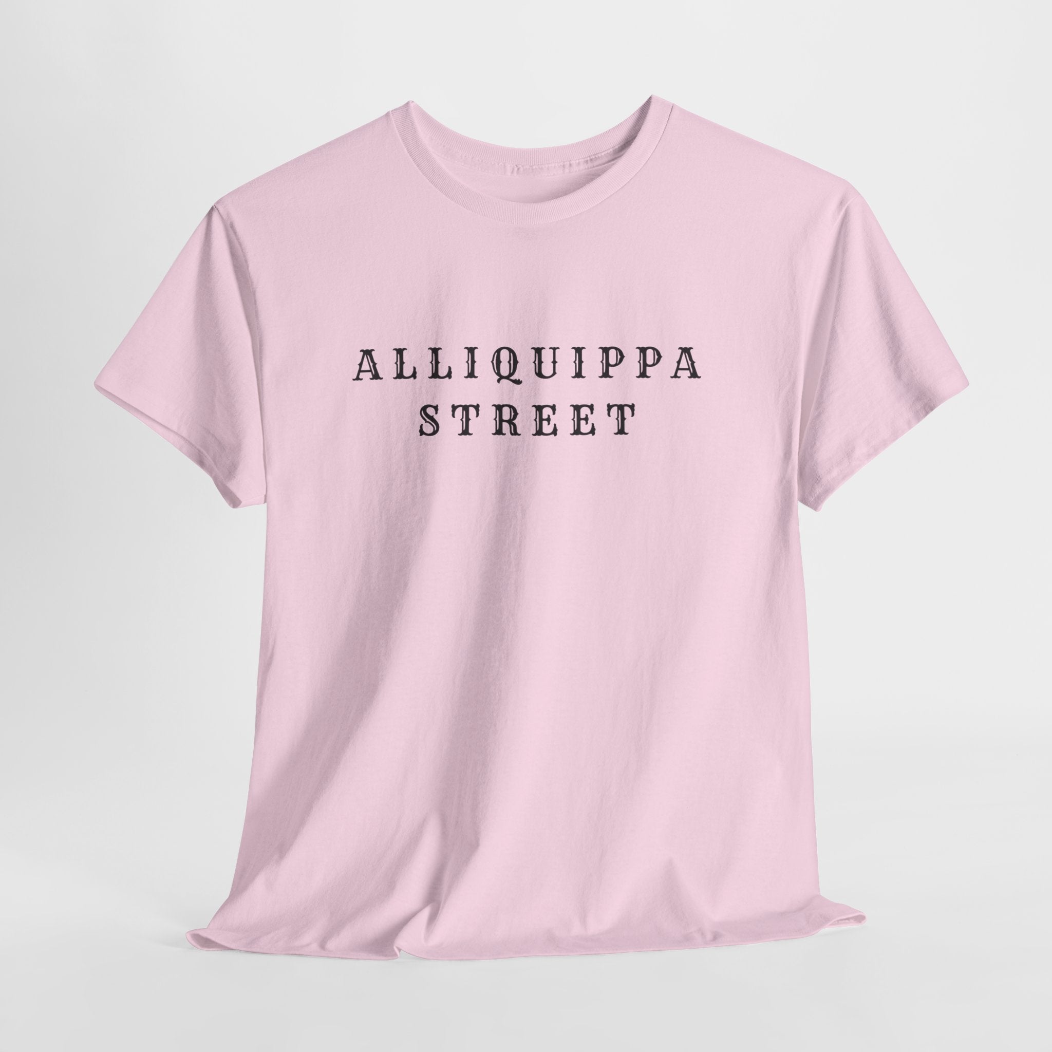 Alliquippa Street Tee - Minimalist Street Name Graphic T-Shirt