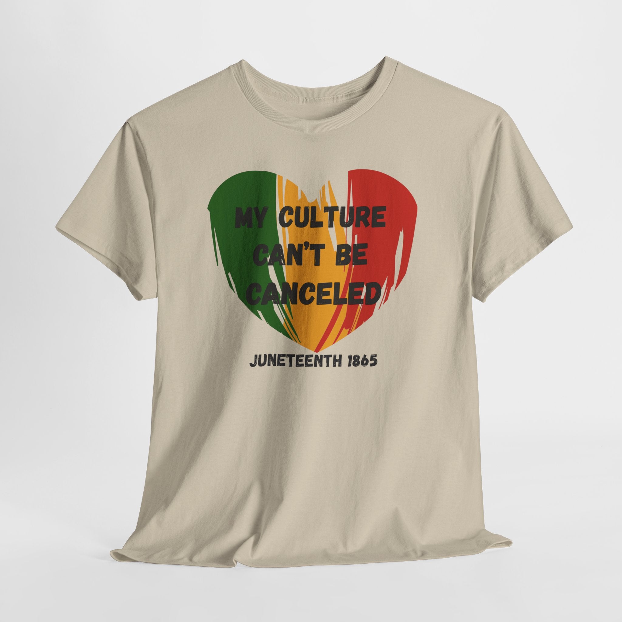 T-Shirt — "My Culture Can't Be Canceled" Juneteenth Heart Tee