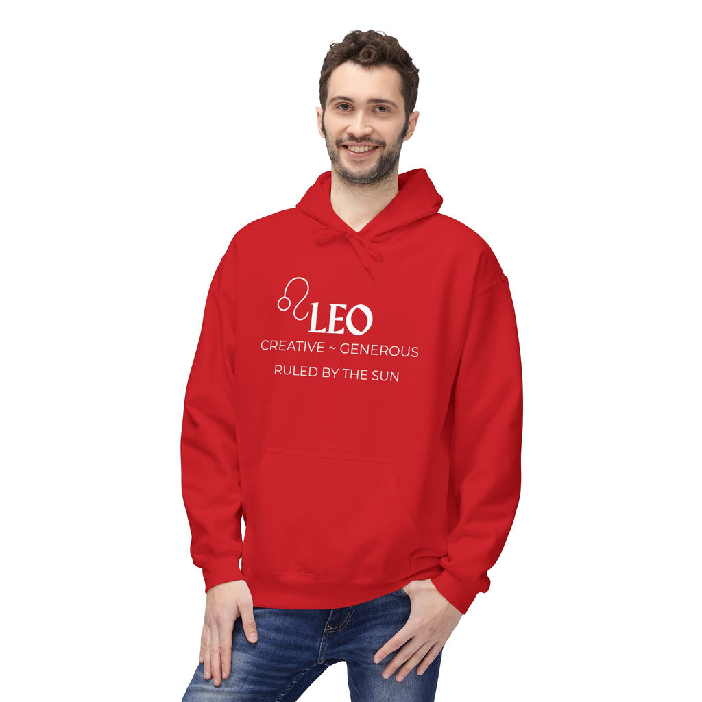 Leo Unisex Fleece Hoodie with Custom Design