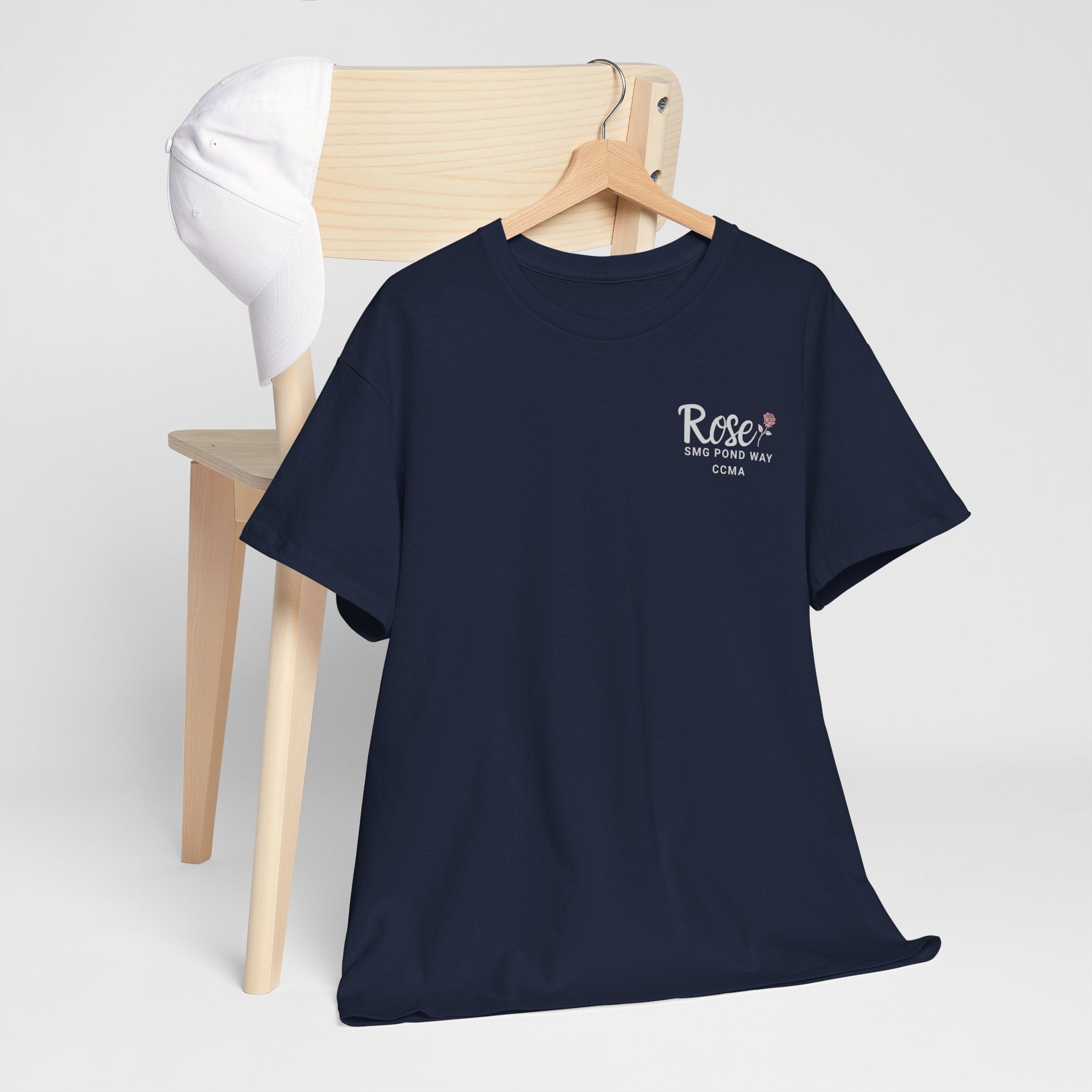 Rose Logo Work Tee with a Rose