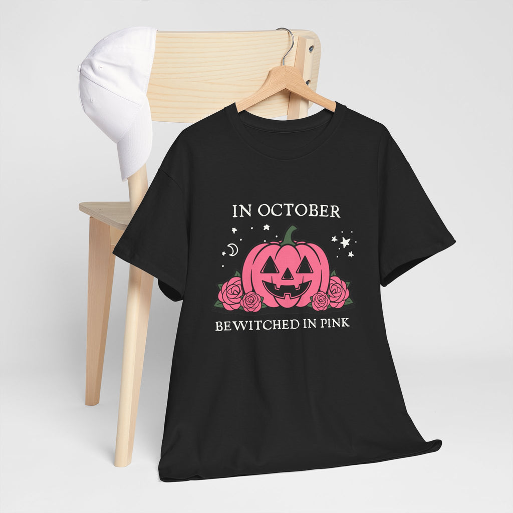 In October Bewitched in Pink Pumpkin Tee