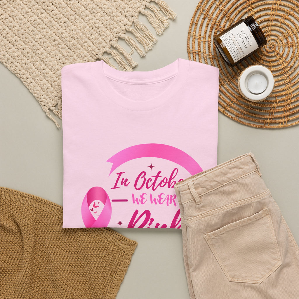 Breast Cancer Awareness Tee — "In October We Wear Pink"
