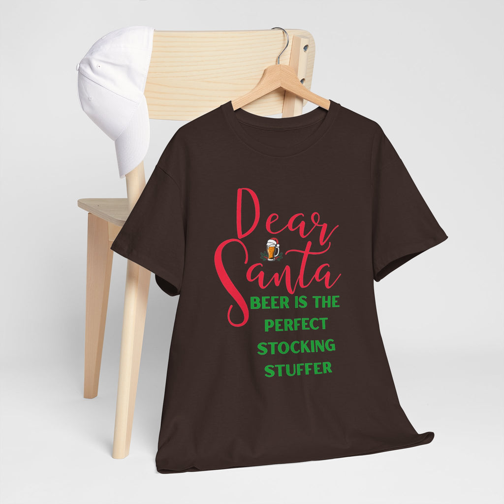 Dear Santa Beer Is the Perfect Stocking Stuffer Christmas T-Shirt