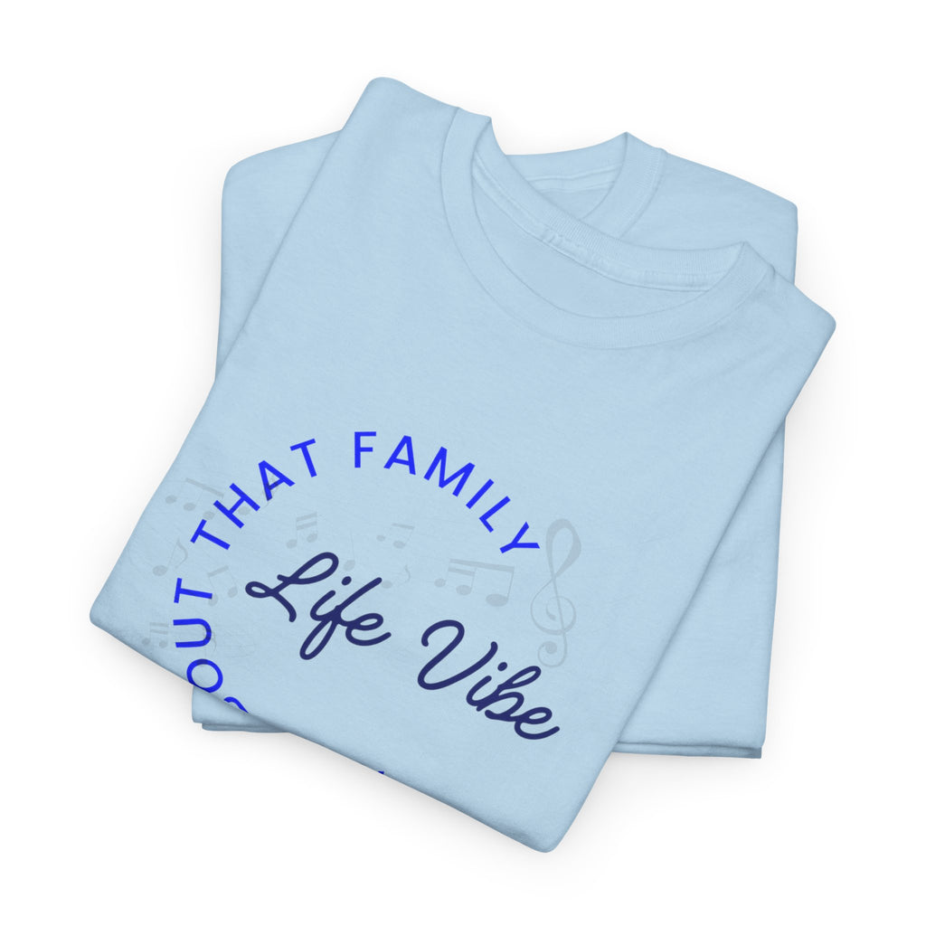 "All About My Family" Life Vibe T-Shirt —Minimal Circle Graphic Tee