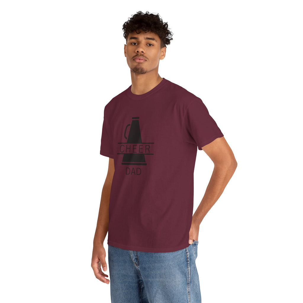 Cheer Dad T-Shirt – Megaphone Graphic Tee for Proud Cheerleading Fathers