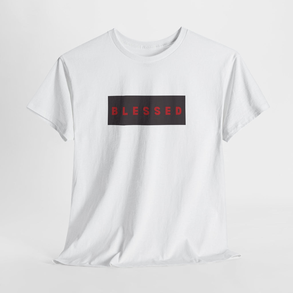 Blessed Box Logo T-Shirt — Minimal Christian Faith Tee