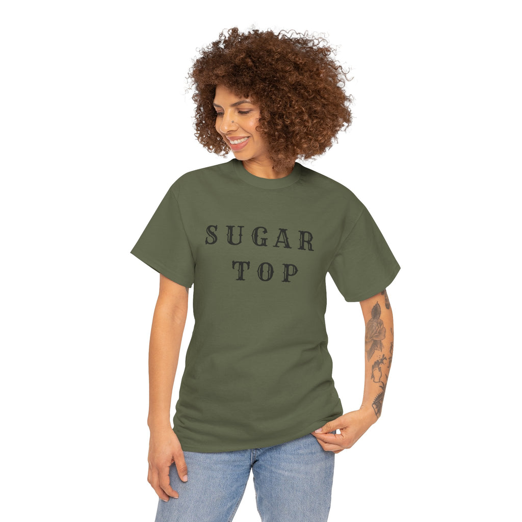 Sugar Top Minimalist Unisex Heavy Cotton Tee