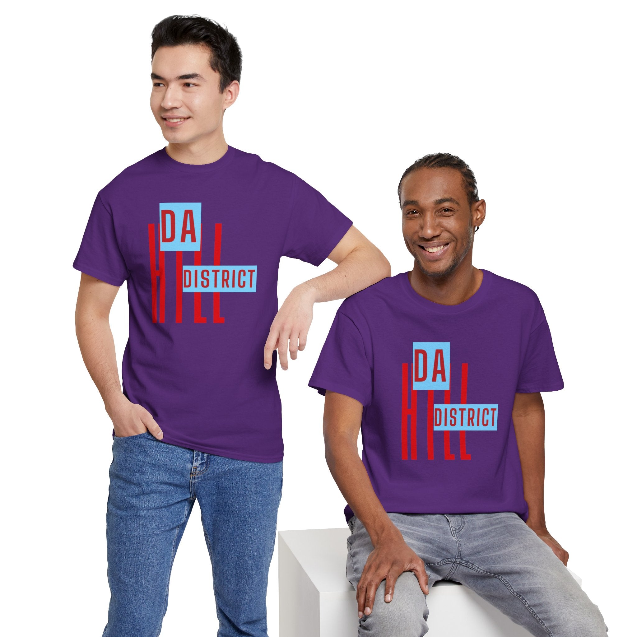 Hill District Retro Logo T‑Shirt — "Da Hill District" Pittsburgh Pride Tee
