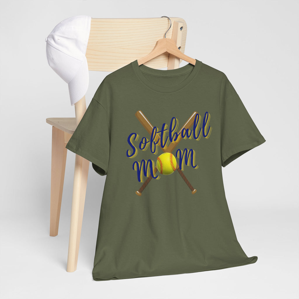 Softball Mom T-Shirt — Bat & Ball Graphic Tee