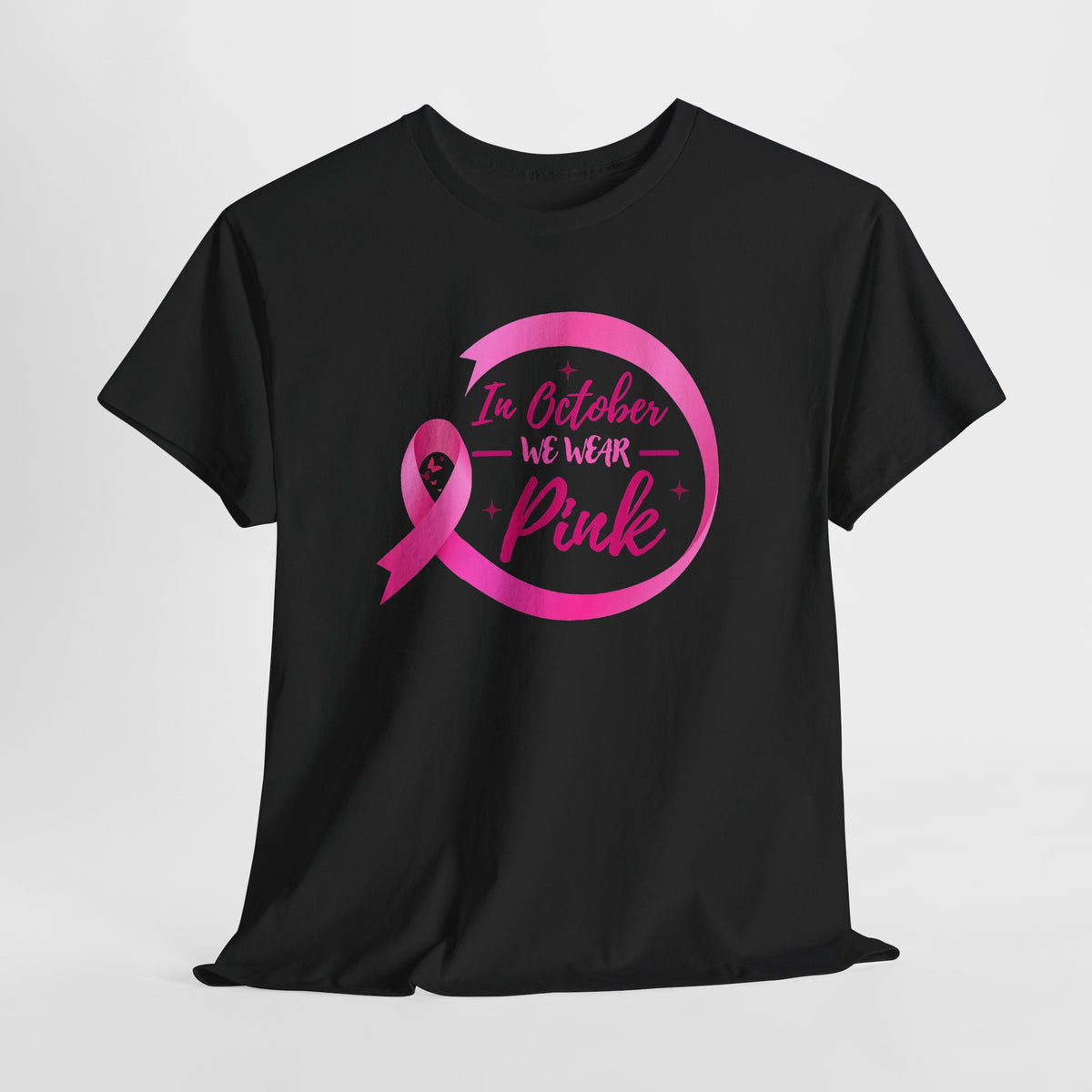 Breast Cancer Awareness Tee — "In October We Wear Pink"