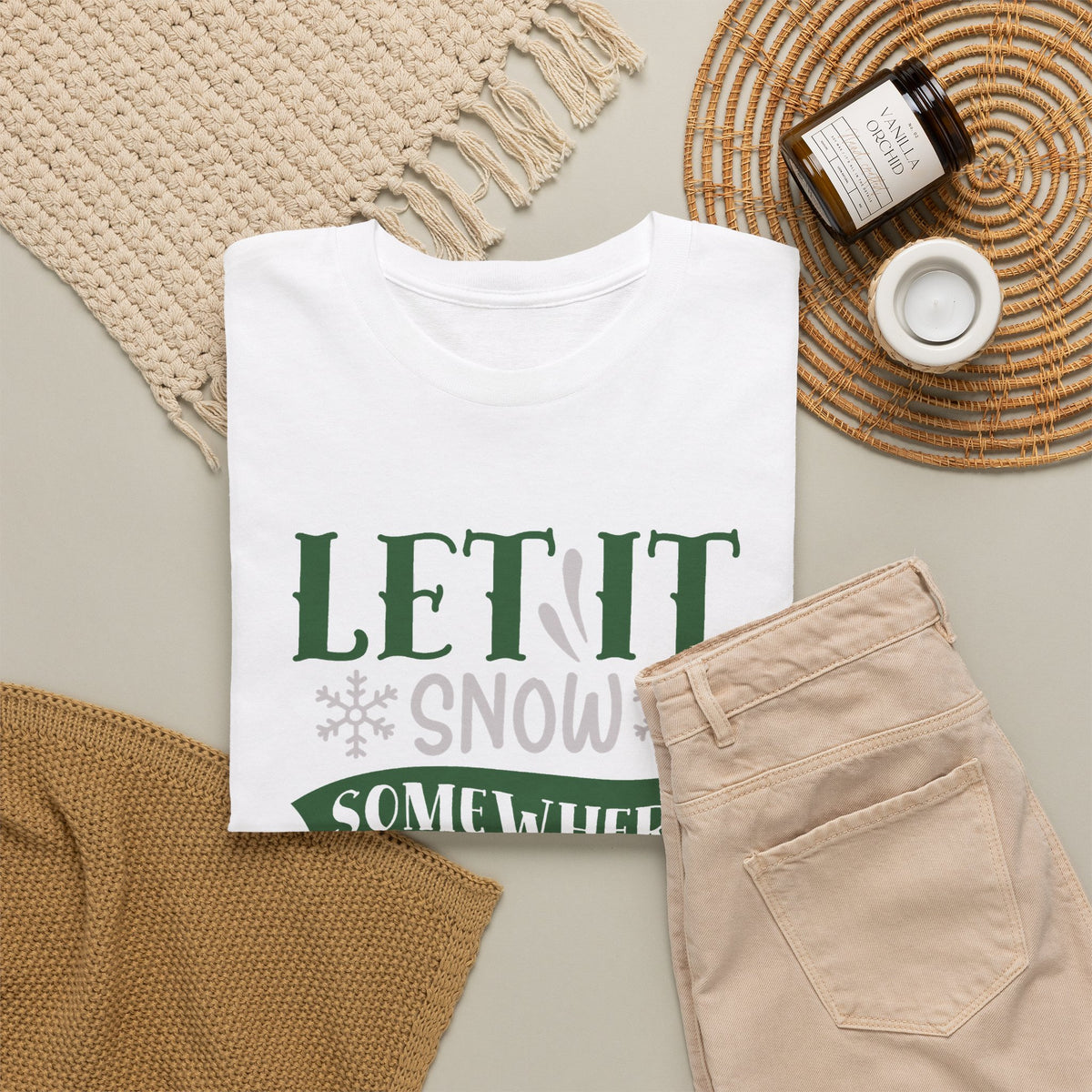 Let It Snow, Watch a Movie Somewhere Else Ho Ho Ho Christmas T-Shirt