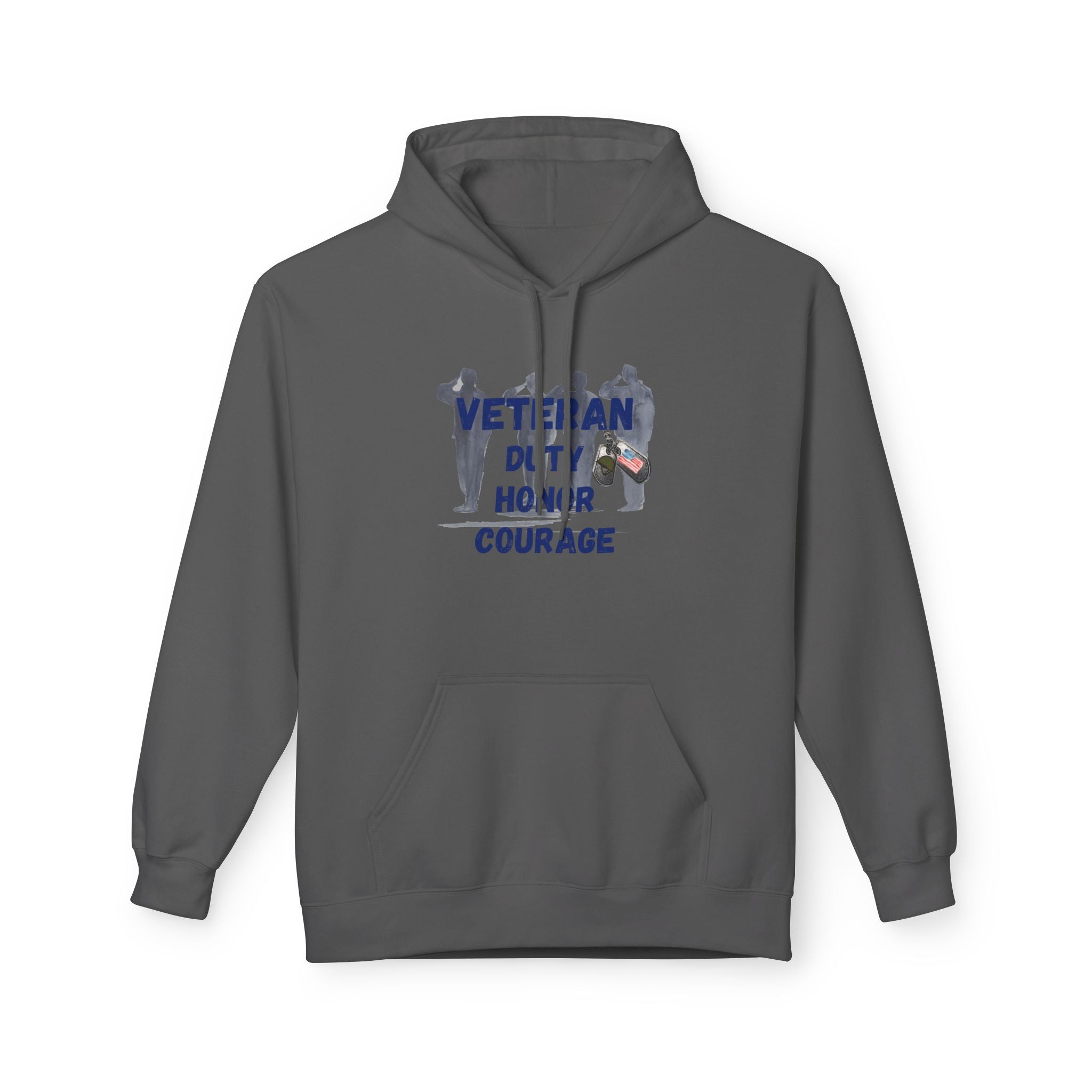 Proud Veteran Unisex Midweight Soft style Fleece Hoodie