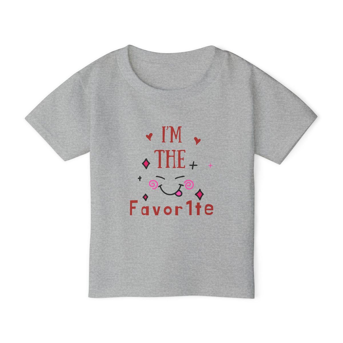 I’m The Favorite Toddler T-Shirt — Cute Heart & Script Baby Tee