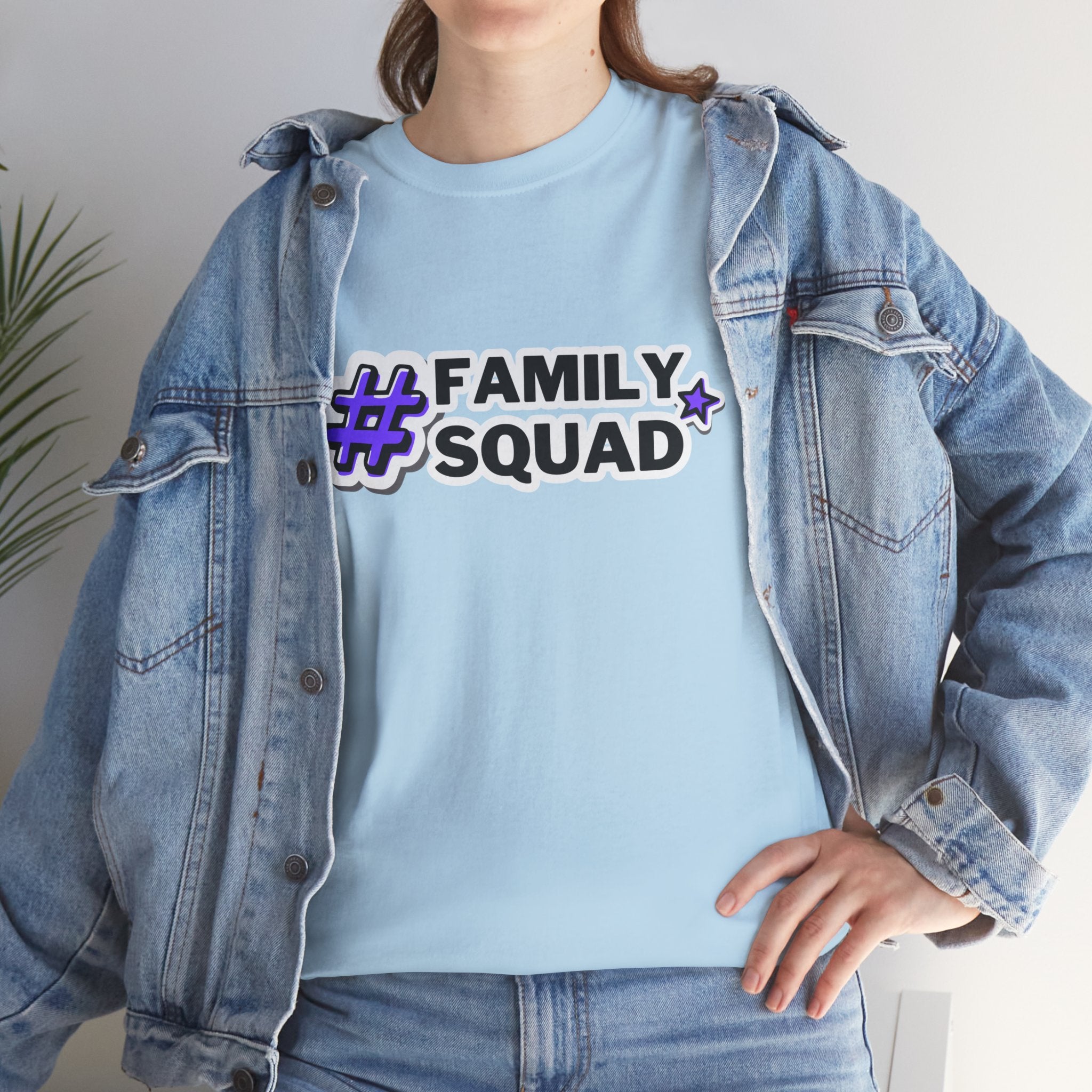 Family Squad T-Shirt — #FamilySquad Graphic Tee for Matching Family Outfits