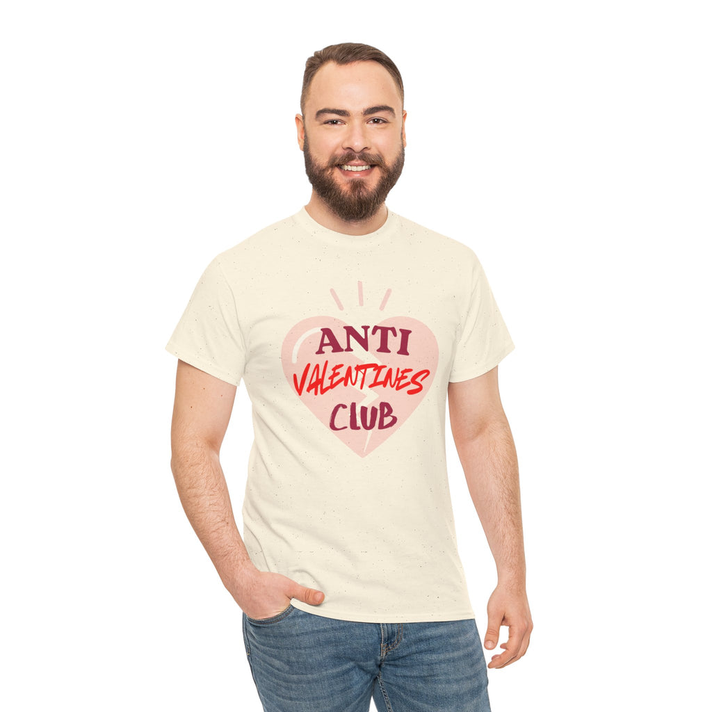 T-Shirt — Anti Valentines Day Club Heart Graphic Tee