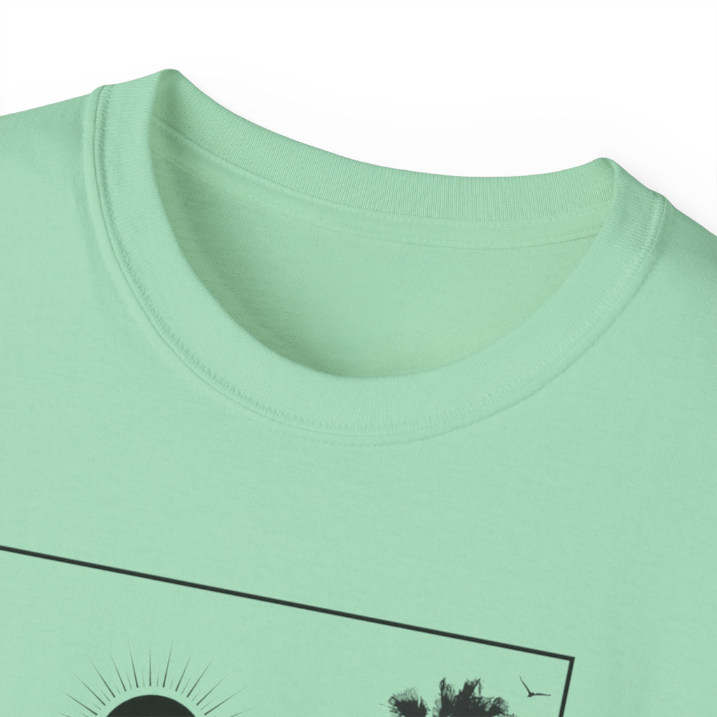 Vacation Loading T‑Shirt — Retro Palm & Sunset Graphic Tee