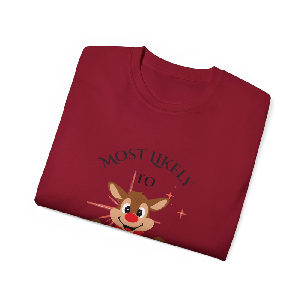 Most Likely To Say On My Way Unisex Ultra Cotton Tee, Funny Team T-Shirt, Gift for Friends, Graduation Party Tee, Casual Humor Shirt