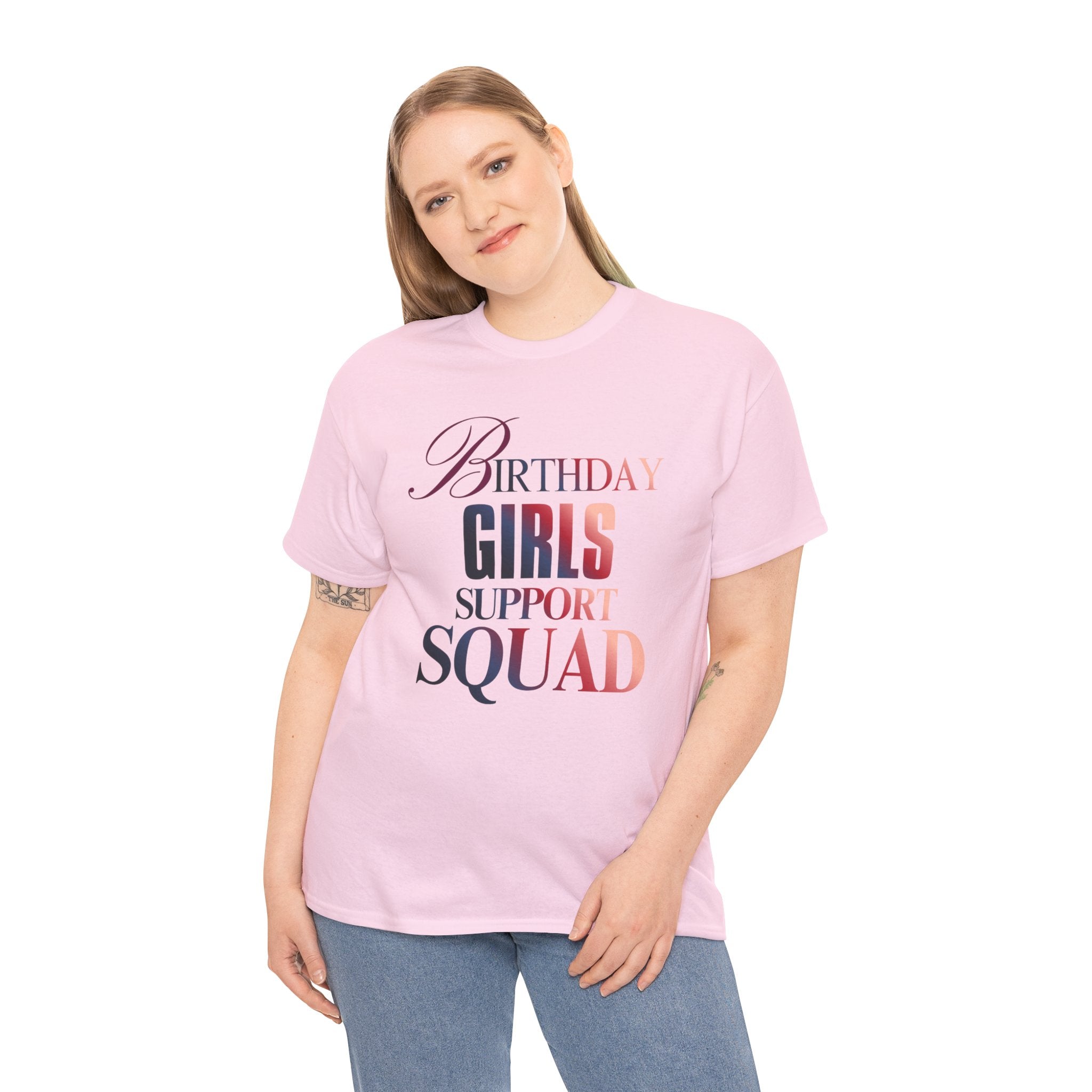 Birthday Girls Support Squad Tee — Bachelorette Party & Birthday Squad Shirt