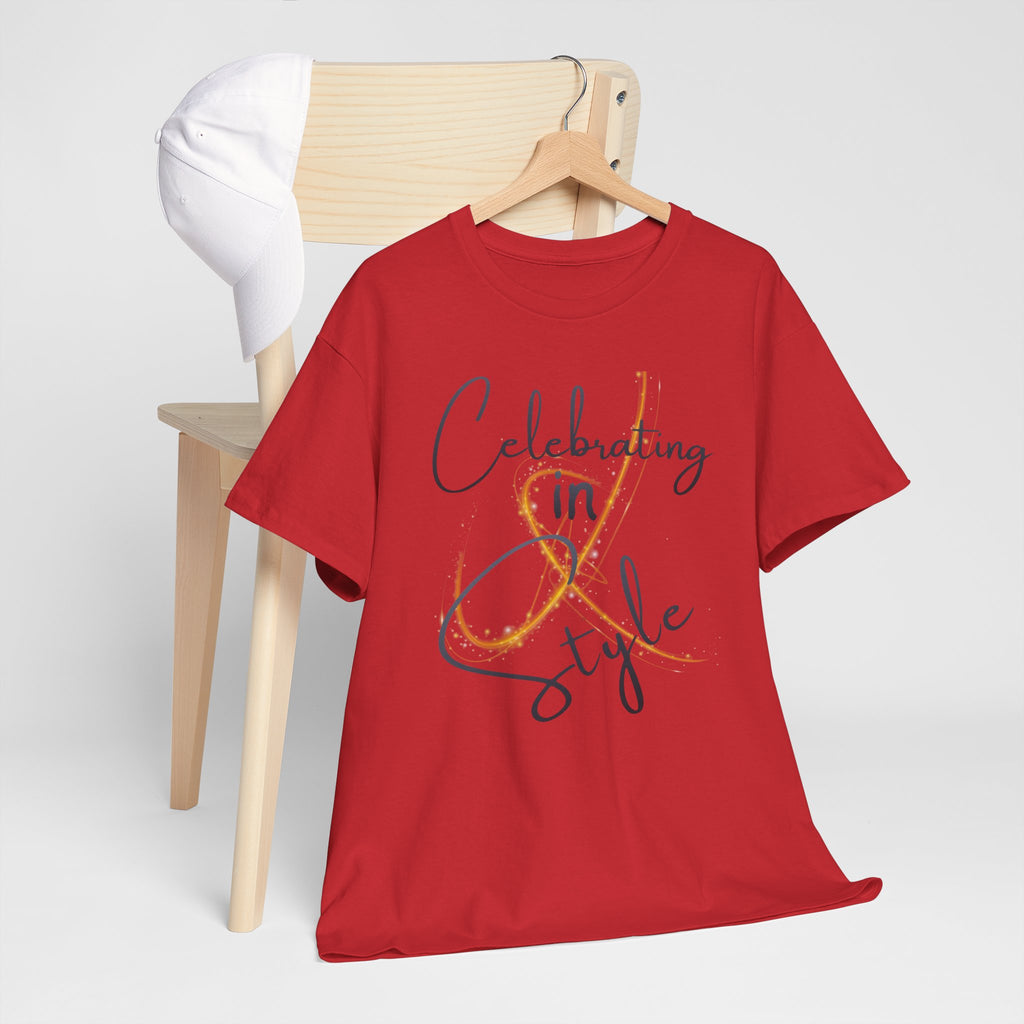 "Celebrating" T-Shirt — Celebratory Graphic Tee