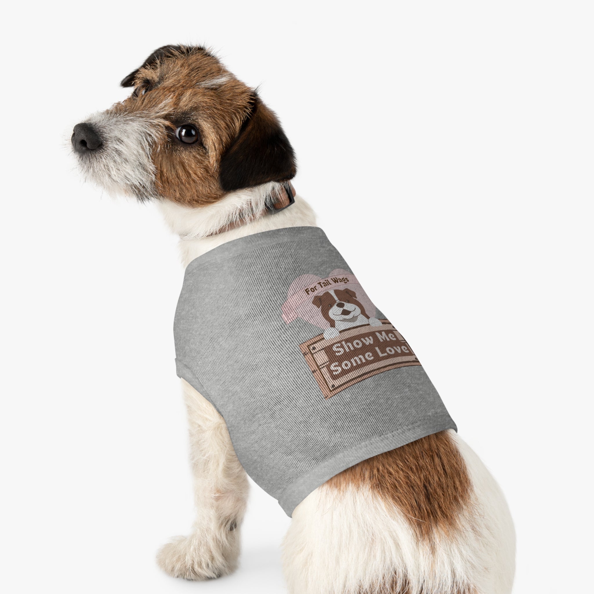 Pet Tank Top - "Show Me Some Love" Dog Graphic Tank for Tail-Wagging Pups