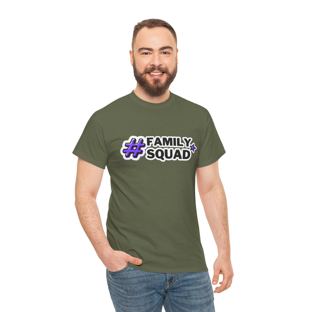 Family Squad T-Shirt — #FamilySquad Graphic Tee for Matching Family Outfits