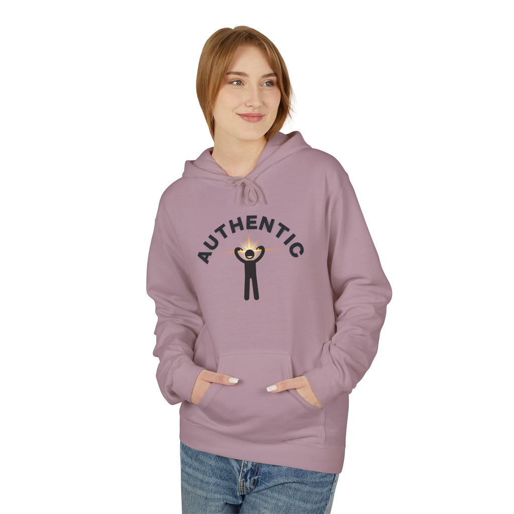 Authentic you Hoodie — 'Authentic' Graphic Pullover