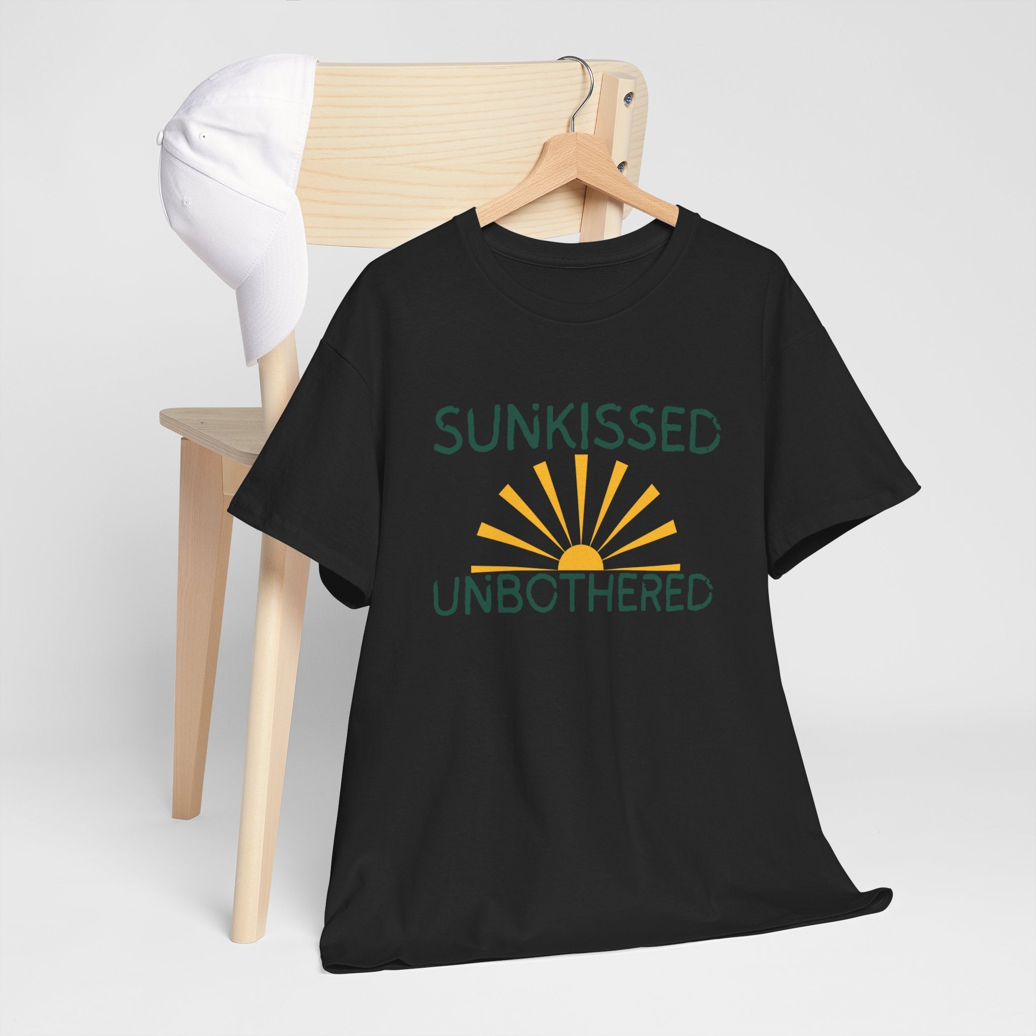 Sunkissed & Unbothered Tee — Summer Sunset Graphic T-Shirt