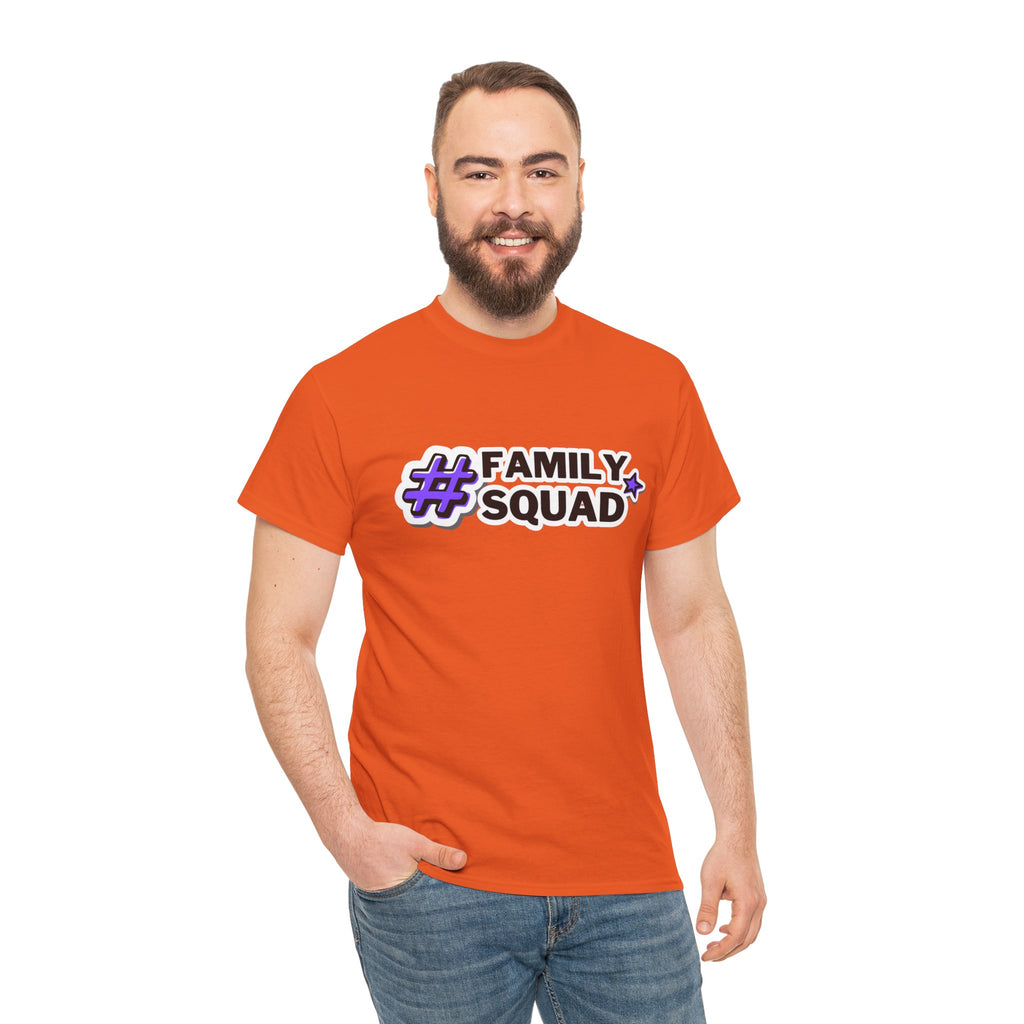 Family Squad T-Shirt — #FamilySquad Graphic Tee for Matching Family Outfits