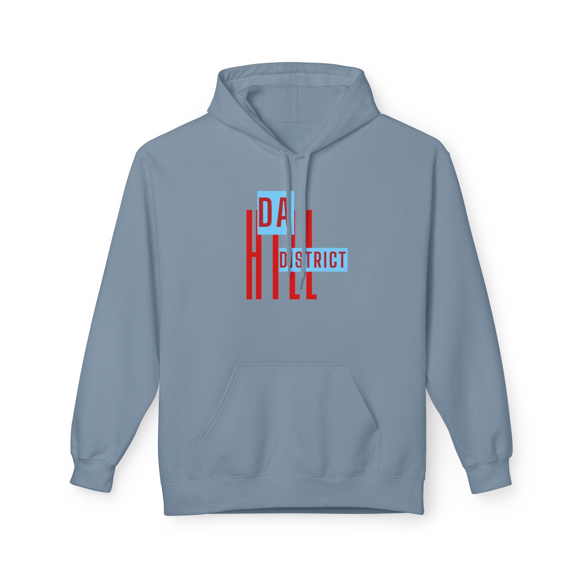 Hill District Retro Text Hoodie — 'Da Hill District' Pittsburgh Pride Sweatshirt
