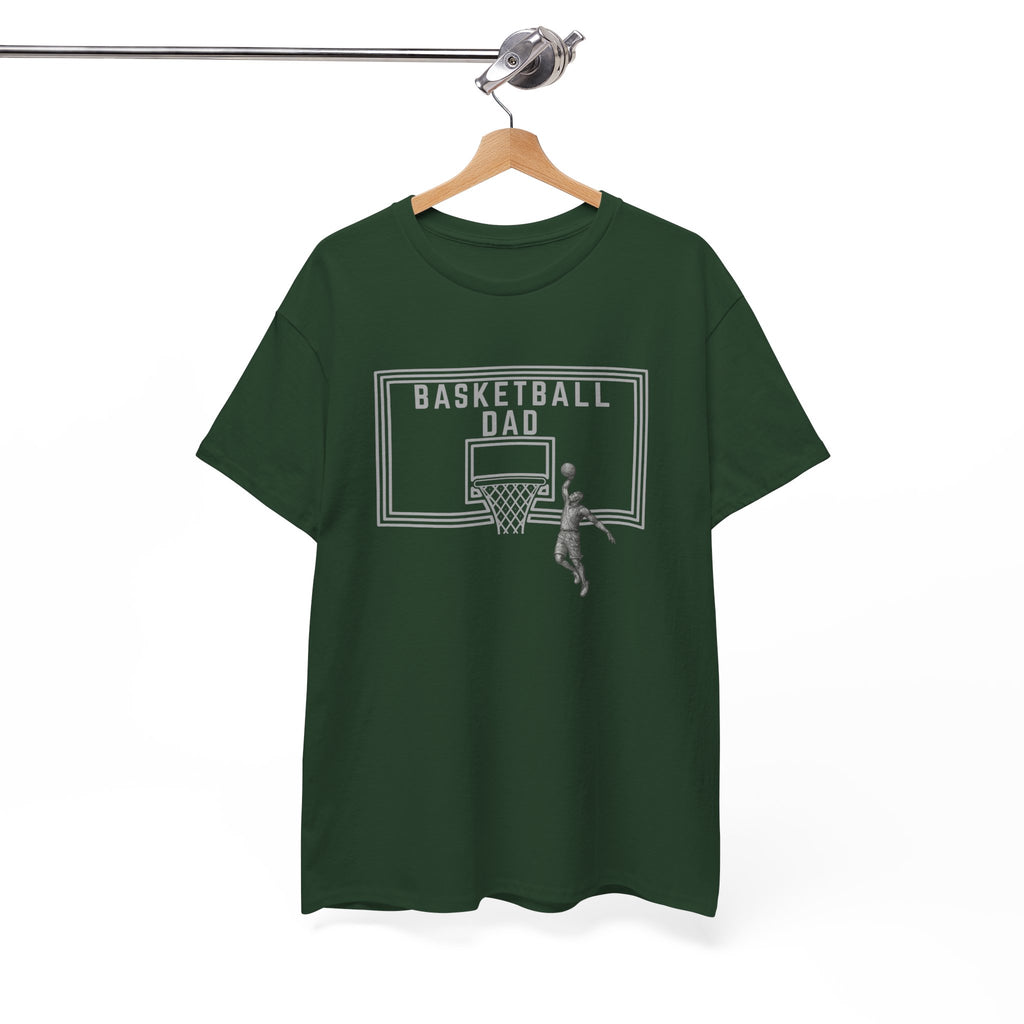 Basketball Dad T-Shirt — Basketball Hoop Graphic Tee for Proud Fathers