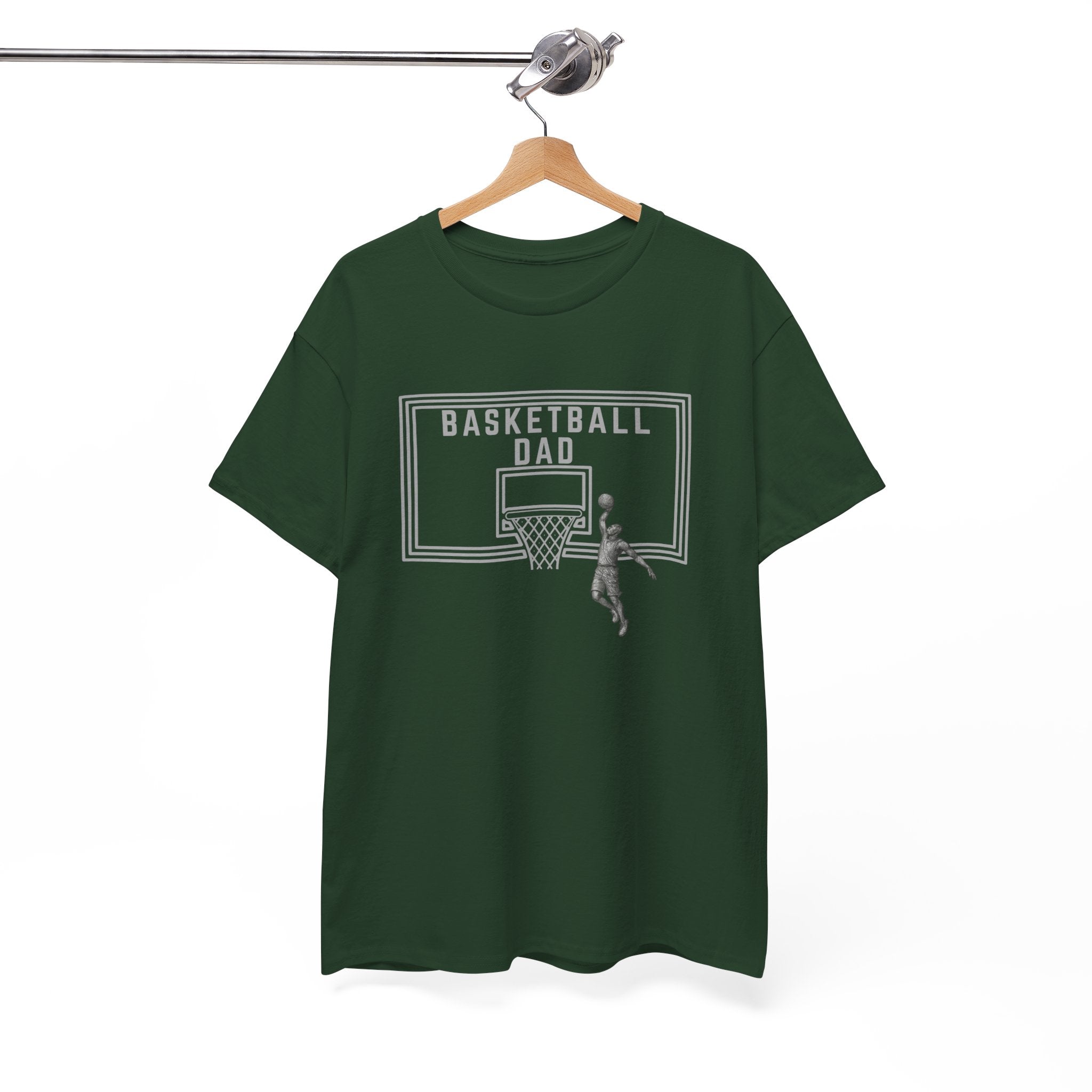Basketball Dad T-Shirt — Basketball Hoop Graphic Tee for Proud Fathers