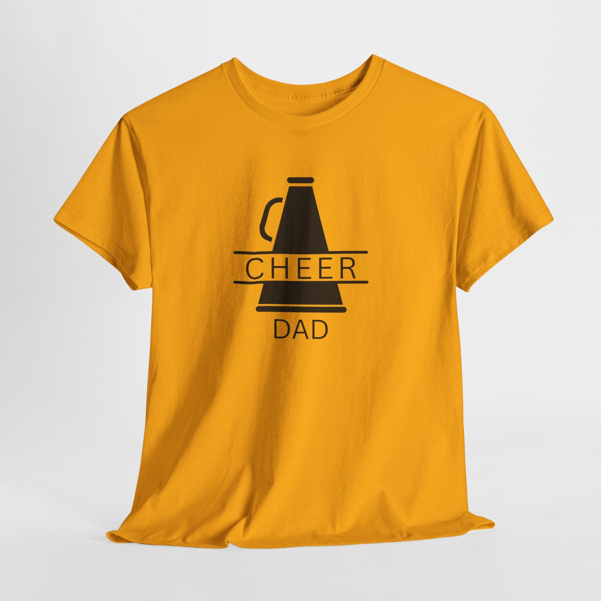 Cheer Dad T-Shirt – Megaphone Graphic Tee for Proud Cheerleading Fathers