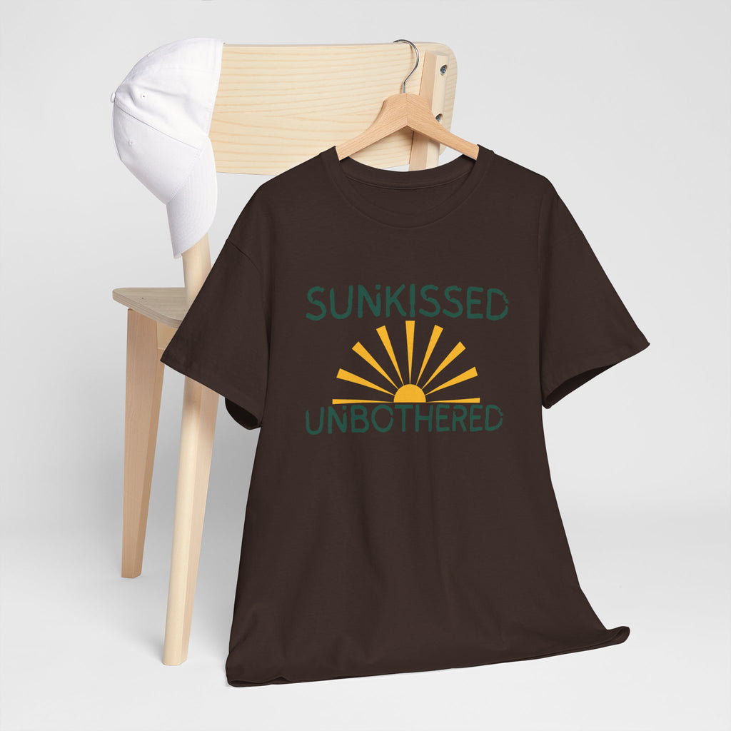 Sunkissed & Unbothered Tee — Summer Sunset Graphic T-Shirt