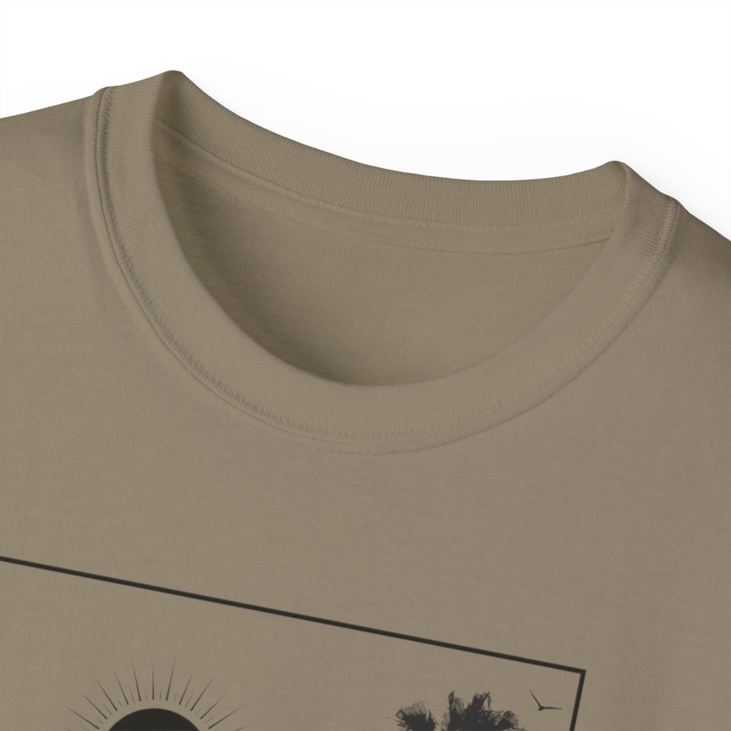 Vacation Loading T‑Shirt — Retro Palm & Sunset Graphic Tee
