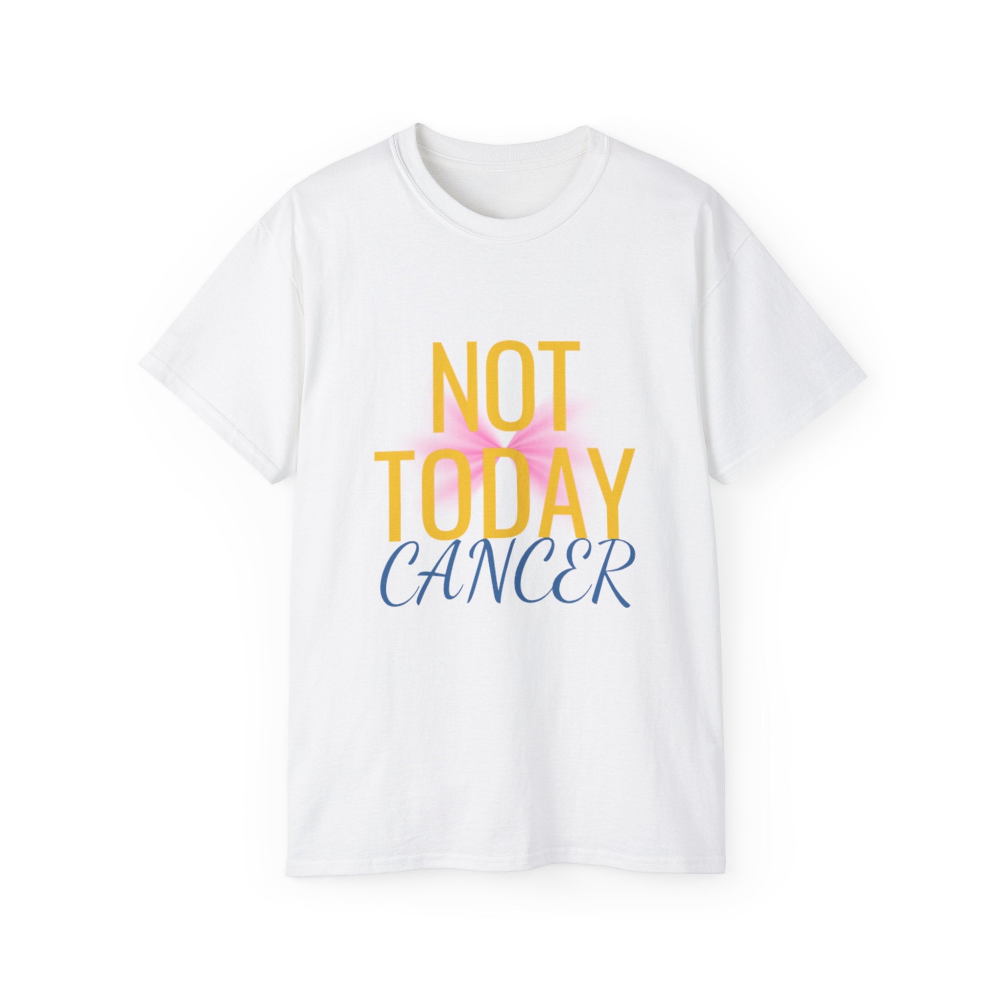 Not Today Cancer T-Shirt — Inspirational Cancer Awareness Tee with Pink Ribbon
