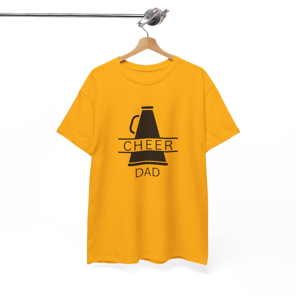 Cheer Dad T-Shirt – Megaphone Graphic Tee for Proud Cheerleading Fathers