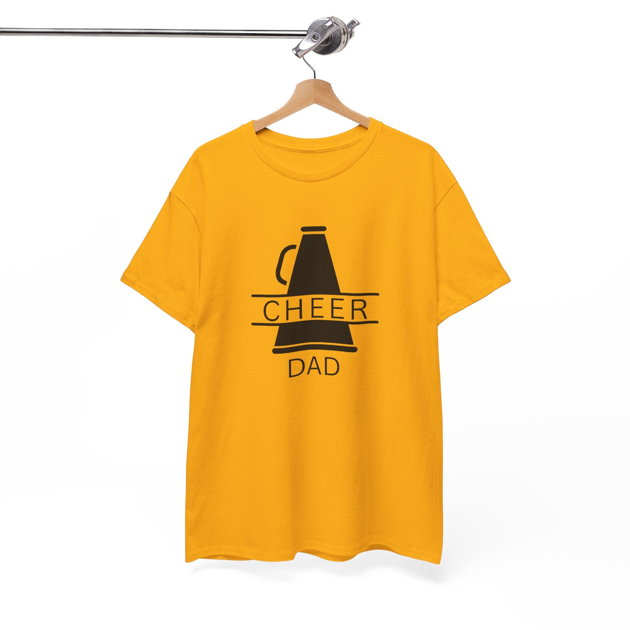 Cheer Dad T-Shirt – Megaphone Graphic Tee for Proud Cheerleading Fathers