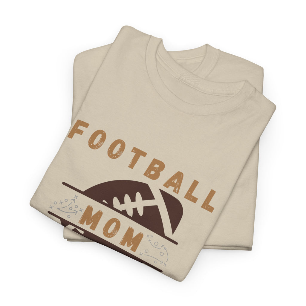Football Mom T-Shirt — Retro Brown Football Design