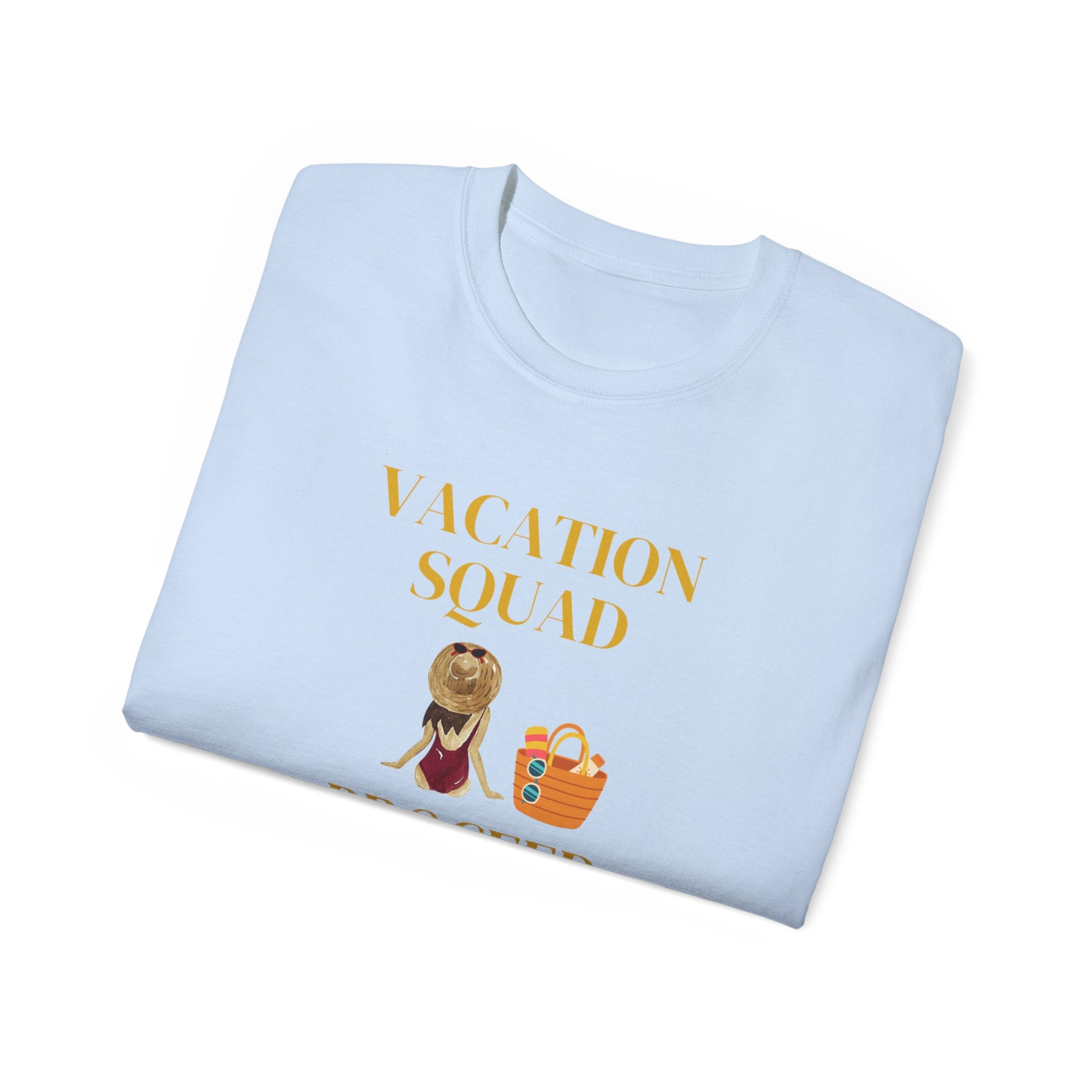Vacation Squad Tee — “Proceed With Caution” Summer Shirt