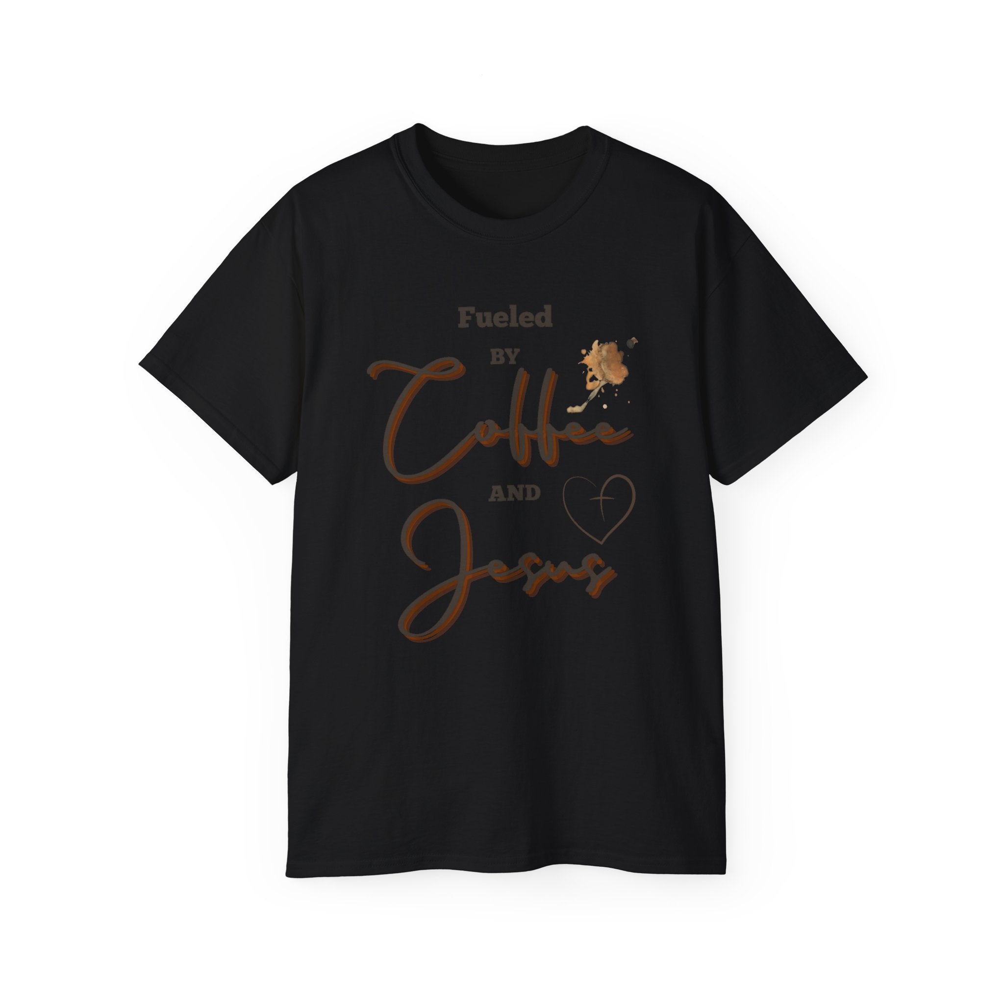 Coffee and Jesus T‑Shirt — "Fueled by Coffee and Jesus" Faith Graphic Tee
